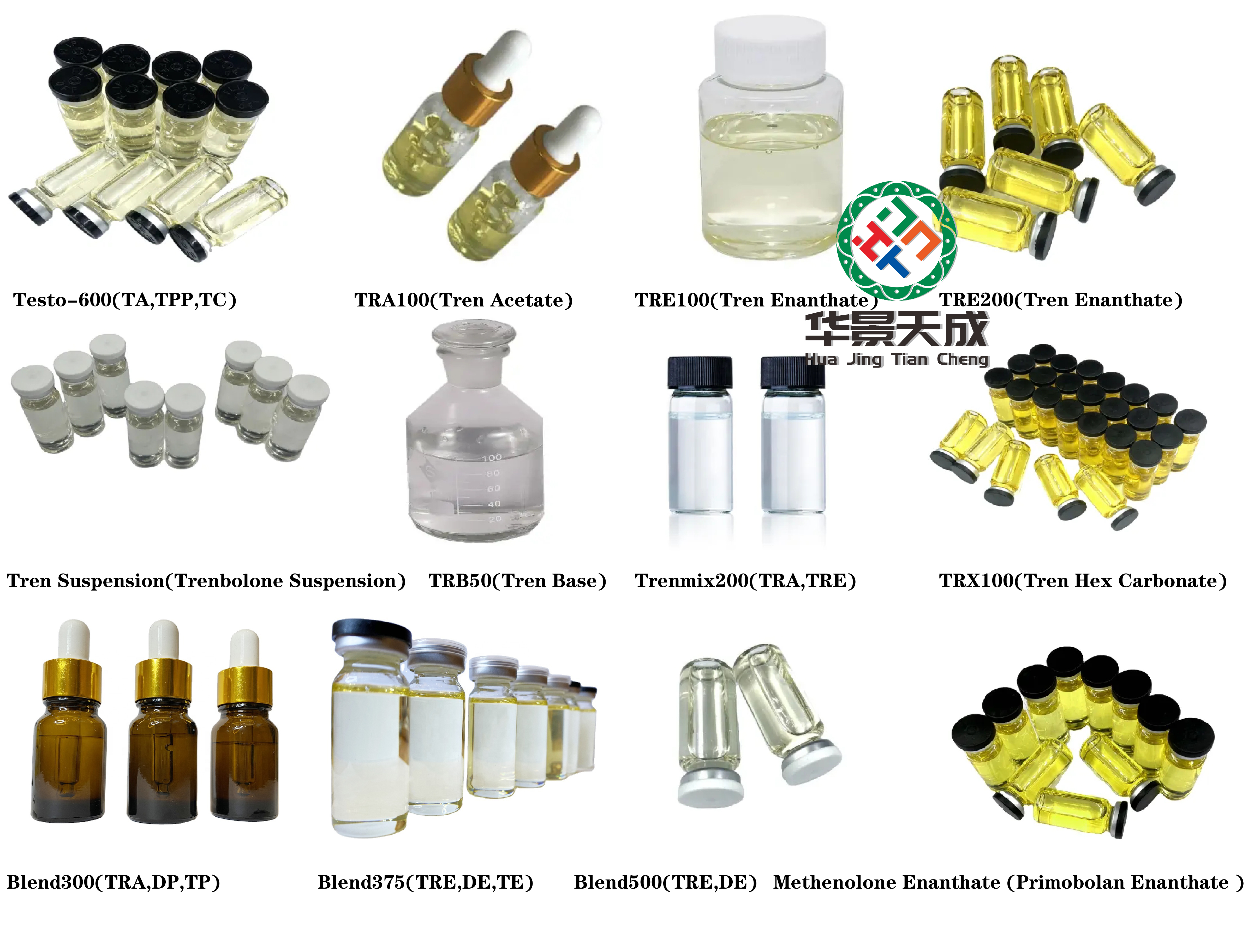Trenbolone、Nandrolone、Boldenone、Methenolone Oil